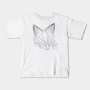 Minimalistic lines fox Kids T-Shirt